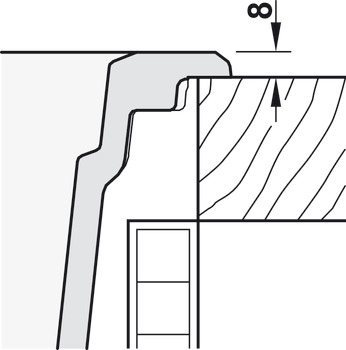 Dřez, Dřez pro povrchovou montáž Häfele AS02L, s velkým dřezem