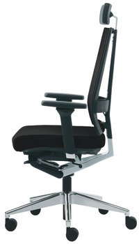 Kancelářská židle, O4007, čalouněný sedák a opěradlo: textilní potah