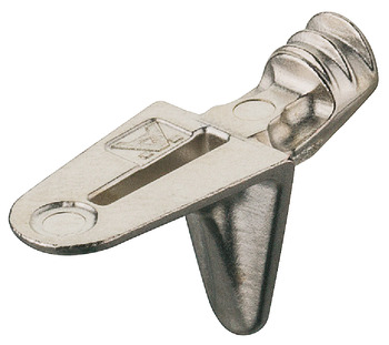 Podpěrka police, k nasunutí do vrtaného otvoru ⌀ 5 mm, zinková slitina