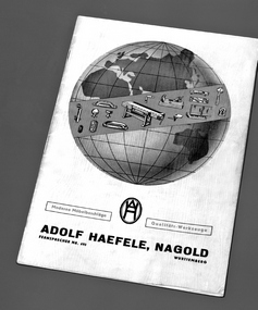První katalog nábytkového kování Häfele