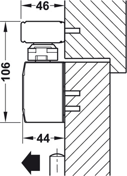 Horní dveřní zavírač,DCL 94, EN 3–6, Startec