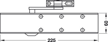 Horní dveřní zavírač,TS 73 V, se standardním ramenem, EN 2-4, Dorma