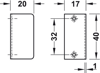 Jazýčkový zámek pro skleněné dveře,s vložkou s pinovými stavítky, backset 38,5 mm, standardní profil
