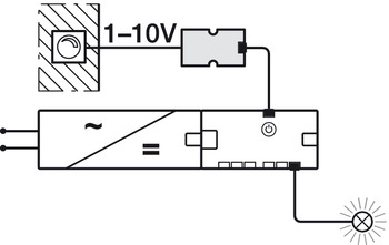 Rozhraní stmívače Häfele Loox 1–10 V,Häfele Loox, Modular