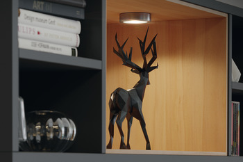 Stropní svítidlo pro zápustnou/povrchovou montáž,  Häfele Loox LED 2047, 12 V, vrtaný otvor Ø 55 mm