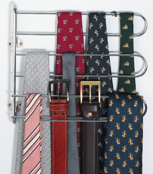 Věšák na kravaty a opasky, otočné o 90°, šířka 320 mm