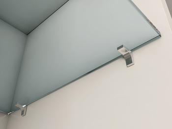 Podpěrka police, Pro dřevo nebo sklo, k nasunutí do vyvrtaného otvoru Ø 5 mm