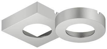 Krytka pro zespoda montované svítidlo, pro Häfele Loox5 modul svítidla, pro vrtaný otvor Ø 58 mm, ocel