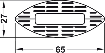 Upevňovací lamela, Bisco P-15, plast
