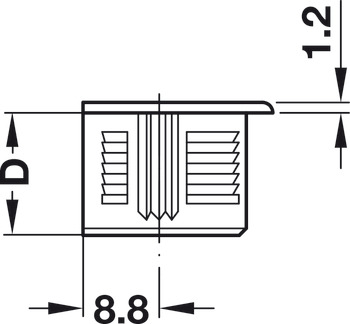 Variofix spojovací táhlo, S20, Systém Rafix 20, pro vrtaný otvor Ø 3 mm
