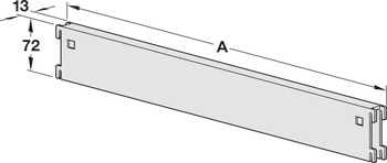 Podpěra, pro vzpěru policového systému 60 x 30 mm