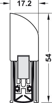 Zasouvací dveřní těsnění, Schall-Ex® L-15 FS, Athmer