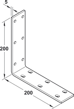 Čelní konzole, pro kolečkové výsuvy pro 1 nebo 2 sklopné vkládací desky, pro stoly bez rámové konstrukce