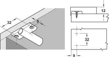 Deska křížového adaptéru, s mechanismem tlumení, s polohovací pomůckou