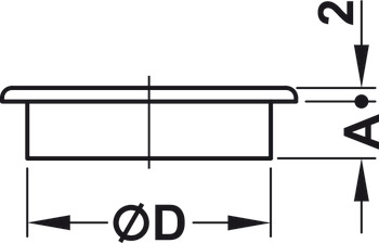 Kabelová průchodka, kulatá, Vrtaný otvor Ø 12, 20 a 35 mm