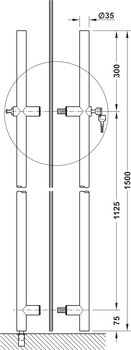 Dveřní klika, Nerez, Startec, model PH 2139, uzamykatelné