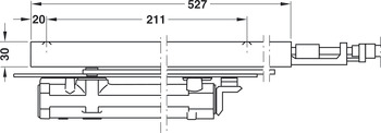 Dveřní zavírač, Dormakaba ITS 96 GSR-EMF 2, zavírací síla 3–6 v souladu s EN 1154, pro 2křídlé dveře, skrytý