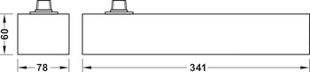 Krycí deska, pro BTS 80 BSR podlahový zavírač