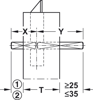 Čtyřhran, 9 mm, dělené, pro únikové dveře v souladu s EN 179/EN 1125