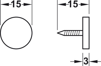Magnetický uzávěr, přídržná síla 3,0–4,0 kg, k přišroubování, kulaté