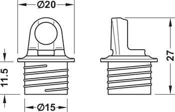 Montážní konzole, Pro korpus nebo dřevěný výklop