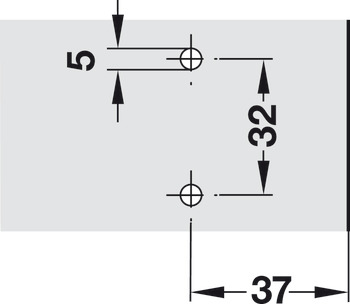 Křížová montážní podložka, Duomatic SM, zinková slitina, výškově nastavitelné pomocí excentru