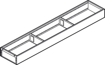 Úzký rám, Blum Legrabox Ambia Line design ocel