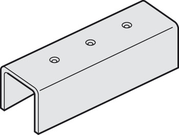 Konektor kolejnice ve tvaru U, 32 x 35 (x 120) x 2,5 mm