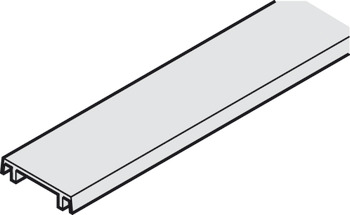 Panel k nacvaknutí, Pro montážní lištu a dvojitou pojezdovou kolejnicí, 25 x 6 mm (Š x V)