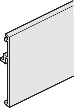 Panel k nacvaknutí, pro univerzální pojezdovou kolejnici, 7 x 60 mm (Š x V)