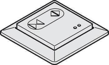 Tlačítko, bez řídicí jednotky, s rámem, pouze pro použití jako další tlačítko