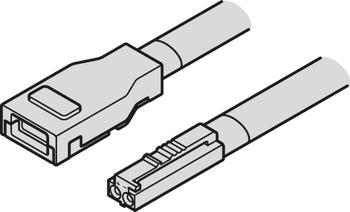 Kabel, pro Häfele Loox5 osvětlovací silikonovou LED pásku 24 V, 8 mm, 2pólový (jednobarevný)