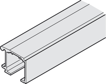 Jednoduchá pojezdová kolejnice, výška: 32 mm, montáž s montážní lištou