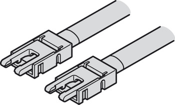 Propojovací kabel, Pro Häfele Loox5 osvětlovací LED pásku, 8 mm, COB, 2pólovou (jednobarevná nebo multi-white 2vodičová technologie)