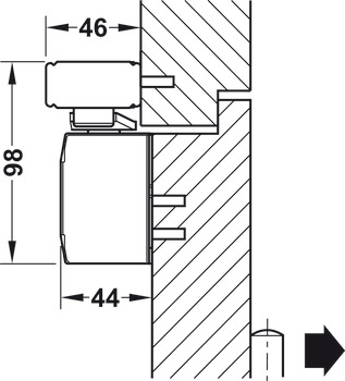 Horní dveřní zavírače, DCL 94 BG, EN 2-5, Startec