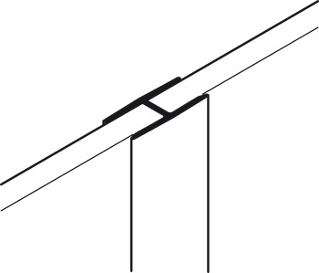 Spojovací profil pro záda, Pro tloušťku zadního panelu 4–5 mm