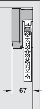 Jednotka zdvihacího mechanismu, pro výklopné kování Blum Aventos HK-Top Servo Drive (elektrické)
