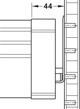 Rám pro závěsné desky, Variant-S, variabilní šířka, za panely a dveře