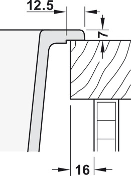 Dřez, Dřez pro povrchovou montáž Häfele AS01S, s malým dřezem