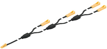 4cestný prodlužovací kabel, Pro max. 4 svítidla, 12 V, Häfele Loox