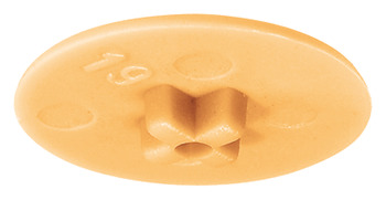 Krytka, Pro Häfele Minifix<sup>®</sup> 15, bez límce, tloušťka dřeva 12–13 mm