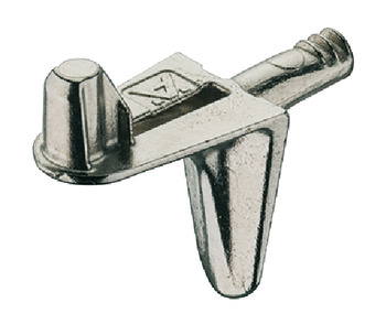Podpěrka police, k nasunutí do vrtaného otvoru ⌀ 3 mm, zinková slitina