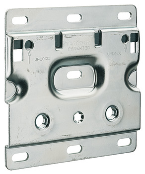 Nástěnný držák, S pojistkou proti vyklopení, pro držák skříňky pro spodní skříňku