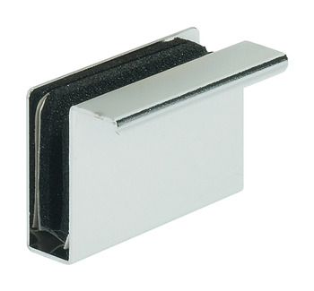 Protikus s úchytkou, Pro magnetickou záskočku, skleněné dveře, výška 23 mm