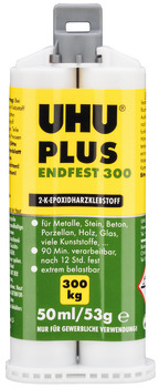 Dvousložkové lepidlo, Uhu-Plus endfest 300, na bázi epoxidové pryskyřice
