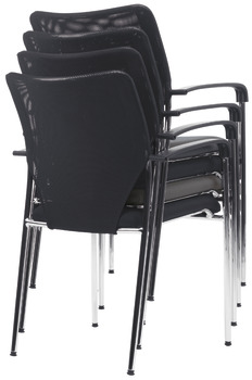 Kancelářská židle XPECT, P2002, čalouněný sedák: textilní potah, čalouněné opěradlo: síťované