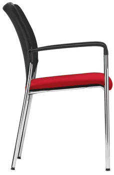 Kancelářská židle XPECT, P2002, čalouněný sedák: textilní potah, čalouněné opěradlo: síťované