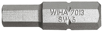 Bit SW, Vnitřní šestihran, L=25 mm, chrom-vanadová ocel