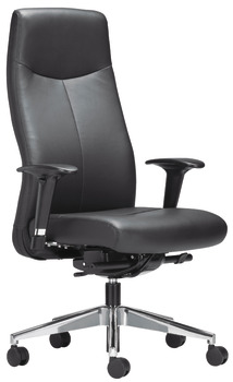 Kancelářská židle, O4011, čalouněný sedák a opěradlo: Kůže Nappa