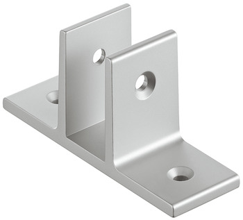 Dvojitá montážní konzole rozdělovače pisoárů, hliník, systém sanitárních dělicích příček